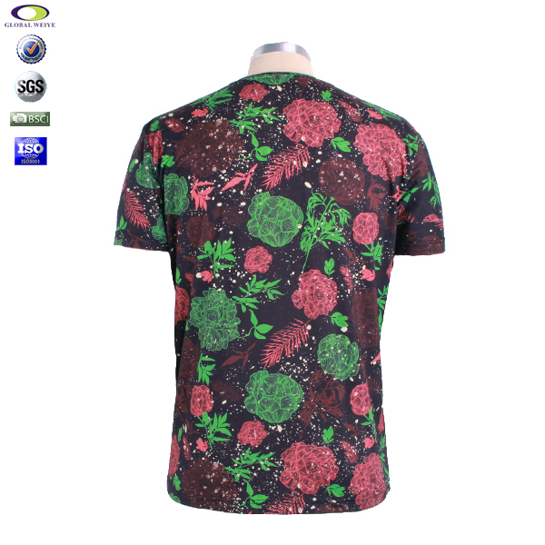 满版数码印logo男士全棉T恤零售