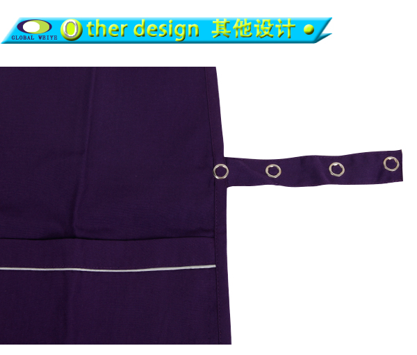 紫色厨房印花围裙