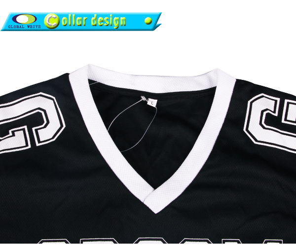 订制男士全涤V领印花T恤衫篮球运动服套头短袖