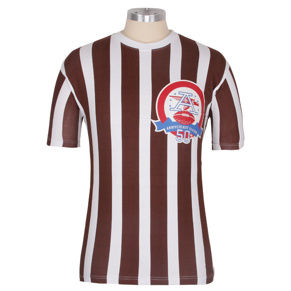 男士全棉圆领条纹印花T恤衫短袖运动服定制