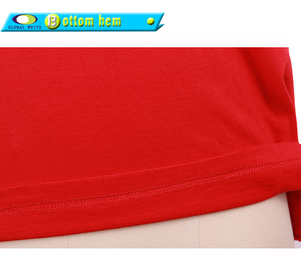 定做男士红色印花白领翻领短袖广告宣传T恤衫定制