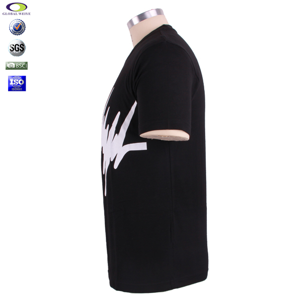 定做黑色团体工作服圆领短袖定制印logo广告宣传T恤衫订制