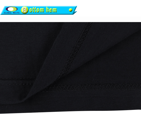 订制男士广告宣传衫黑色金粉印圆领短袖T恤衫定制厂家