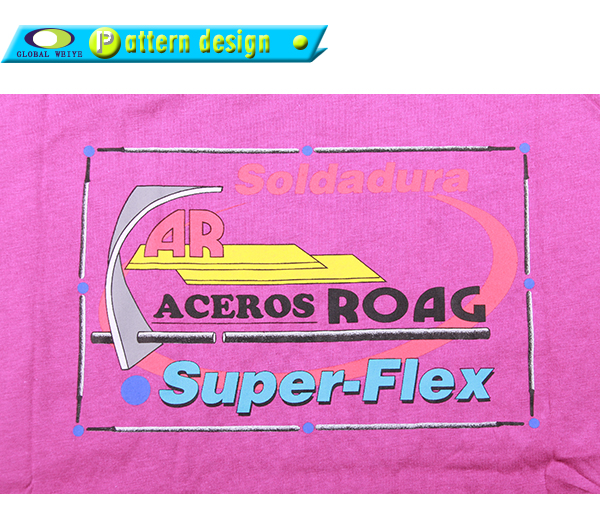 订制男士广告宣传衫玫红色后背印花圆领短袖T恤衫定制工厂