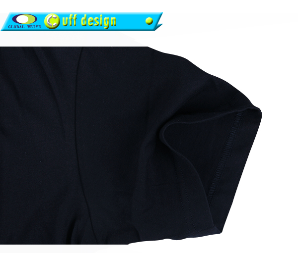 订制男士广告宣传衫黑色金粉印圆领短袖T恤衫定制厂家