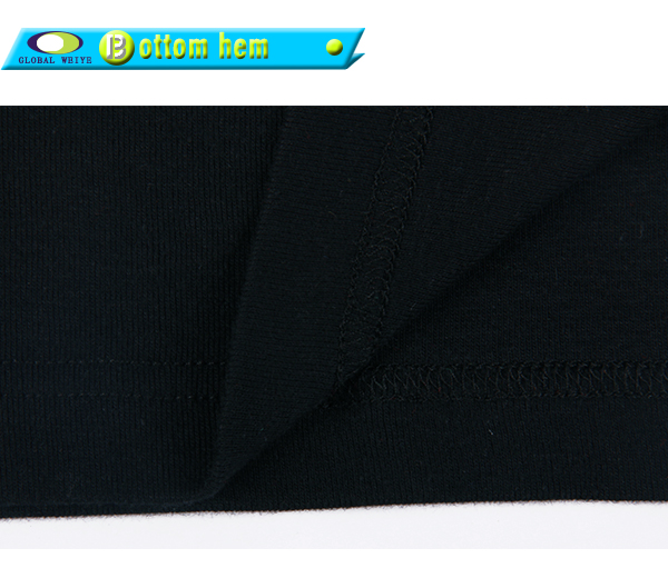 男士广告宣传衫黑色印花圆领短袖特殊袖T恤衫订制工厂