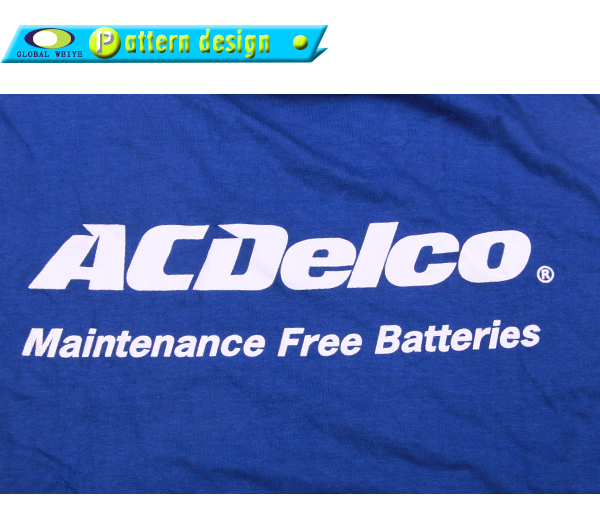 男士广告宣传衫蓝色圆领印花短袖工作服定制厂家