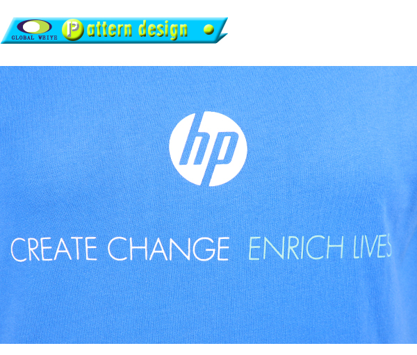 蓝色团队广告宣传衫圆领印花短袖T恤女工作服定制厂家