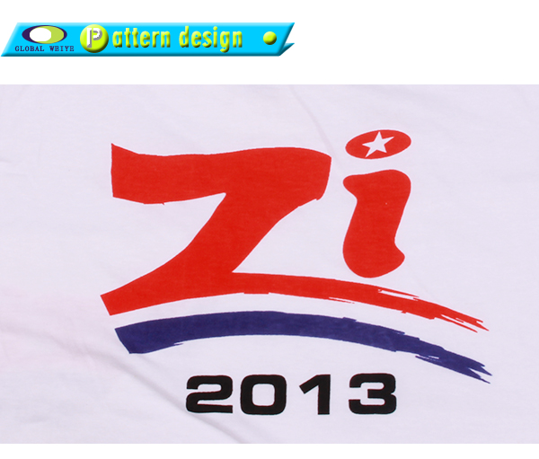 订制男士白色团队广告宣传衫圆领短袖T恤衫定制