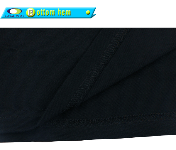 男士广告宣传衫黑色字母印花圆领短袖T恤定制