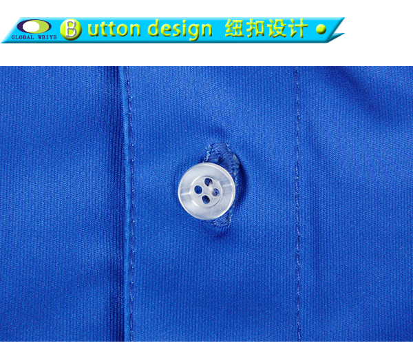 定做男士全涤蓝色刺绣热升华POLO衫翻领短袖T恤