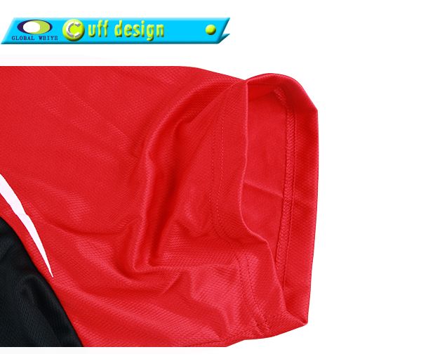 男士100%全涤红黑插肩袖刺绣POLO衫翻领短袖T恤定制