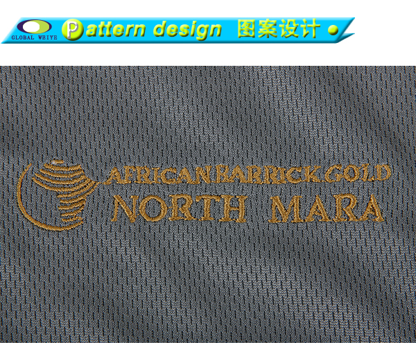 订制男士银灰蓝色拼接POLO衫翻领刺绣短袖T恤衫定制工厂