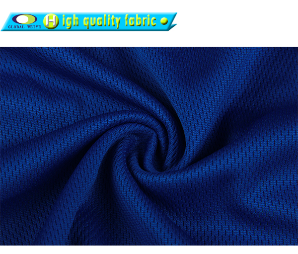 男士蓝色V领插肩空白长袖全涤网眼T恤衫定制厂家