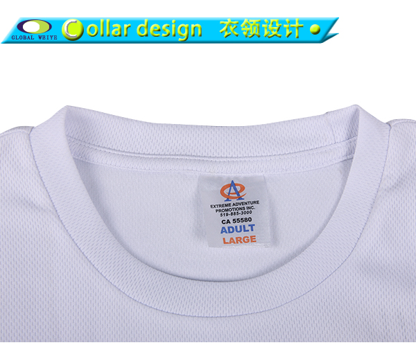 定制男士圆领白色空白网眼短袖T恤衫定制厂家