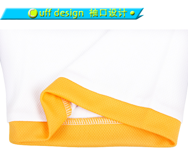 男士白色全涤异色领字母印花短袖T恤衫定制厂家