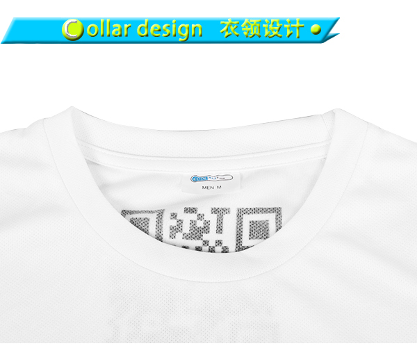 定制男士全涤白色印花圆领短袖T恤衫厂家订制