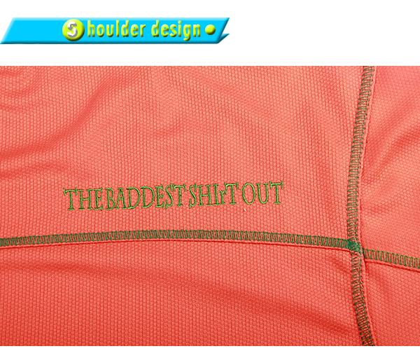 橙色全涤圆领刺绣T恤男短袖T恤衫团服定制